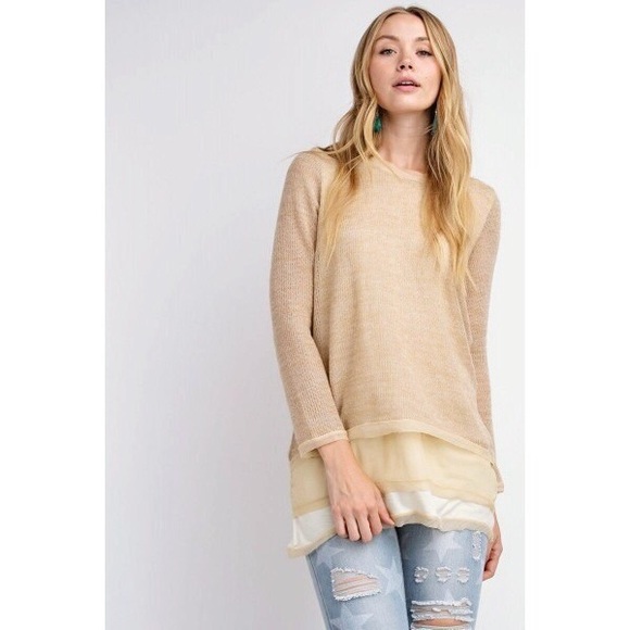 Ultra Soft Layered Tunic Sweater - Picture 4 of 6